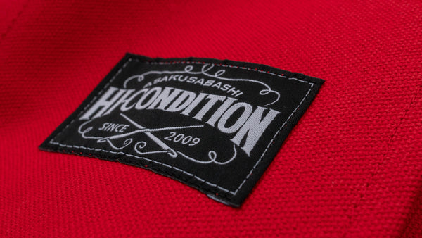 HI-CONDITION Hanpu Canvas 9 Poches Knife Roll Rouge