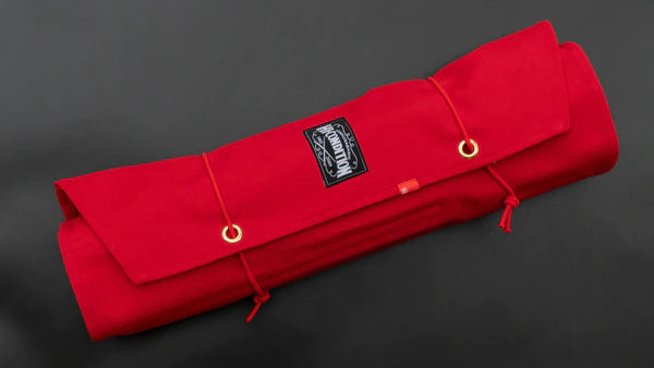 HI-CONDITION Hanpu Canvas 9 Poches Knife Roll Rouge