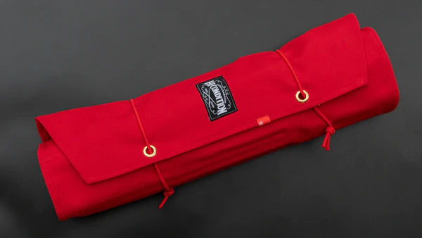 HI-CONDITION Hanpu Canvas 9 Pockets Knife Roll Red