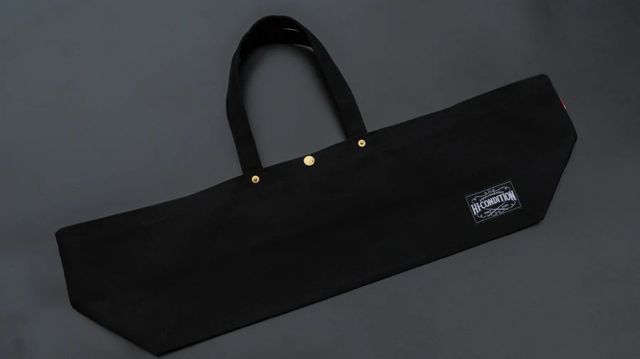 HI-CONDITION Hanpu Canvas Long Tote Black