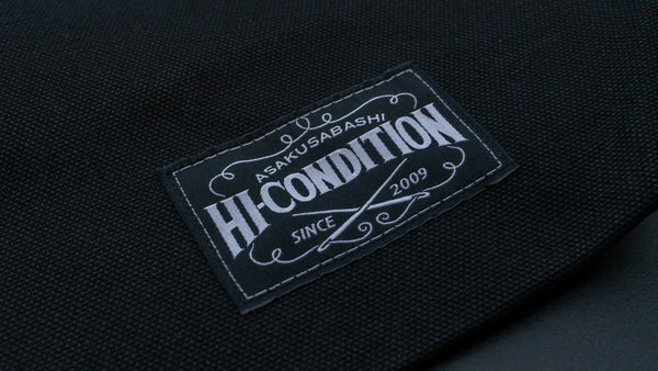 HI-CONDITION Hanpu Canvas Long Tote Black