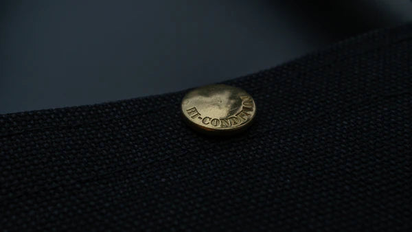 HI-CONDITION Hanpu Canvas Long Tote Black