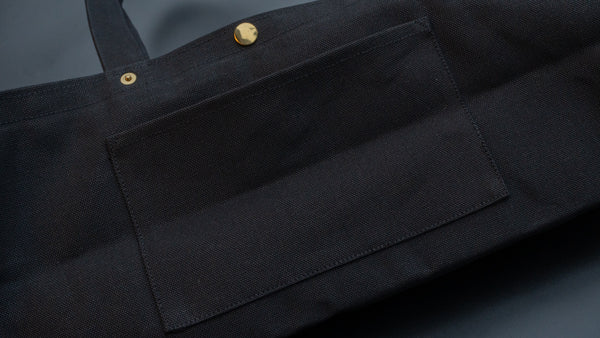 HI-CONDITION Hanpu Canvas Long Tote Black