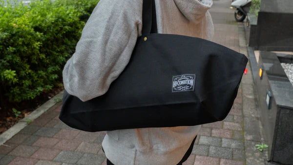HI-CONDITION Hanpu Canvas Long Tote Black
