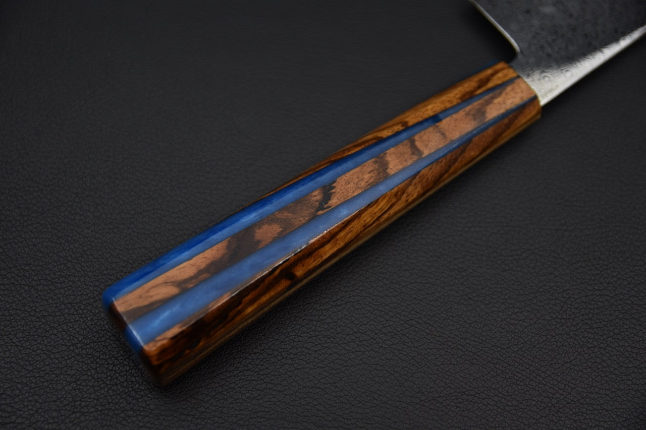 Hatsukokoro Sunaarashi VG10 Kurozome Nickel Damascus Kiritsuke Gyuto 210mm X Québec