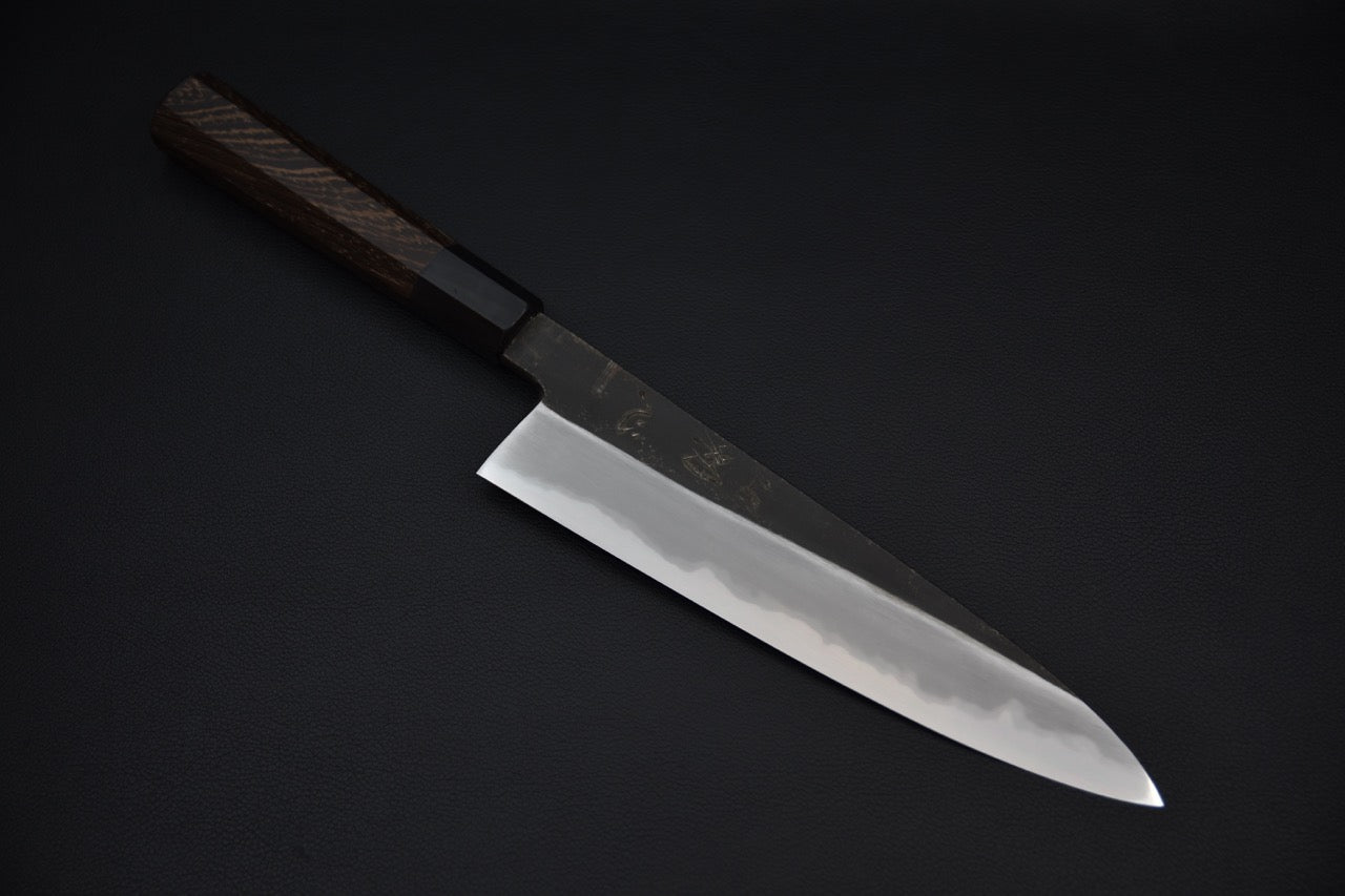 Hatsukokoro Yoake Aogami #1 Kurouchi Gyuto 210mm Wenge