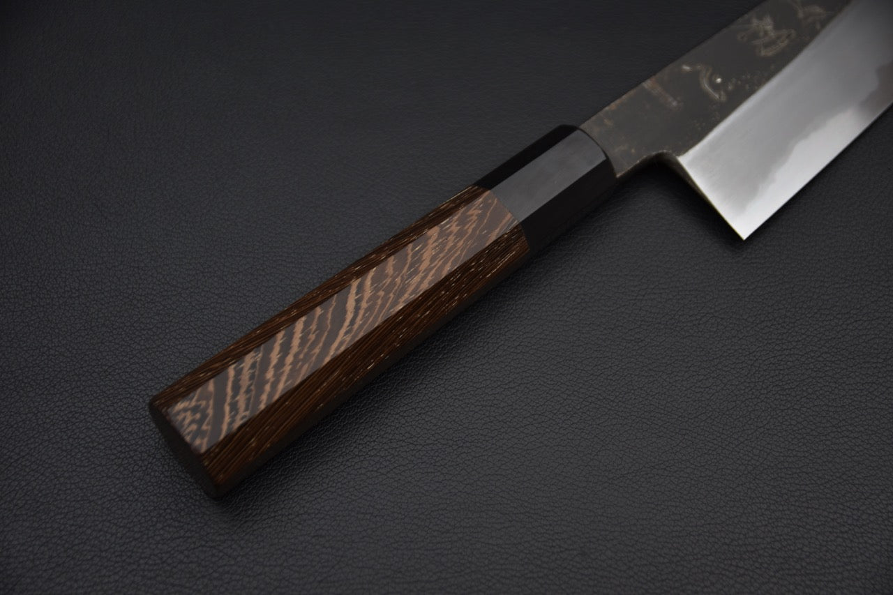 Hatsukokoro Yoake Aogami #1 Kurouchi Gyuto 210mm Wenge