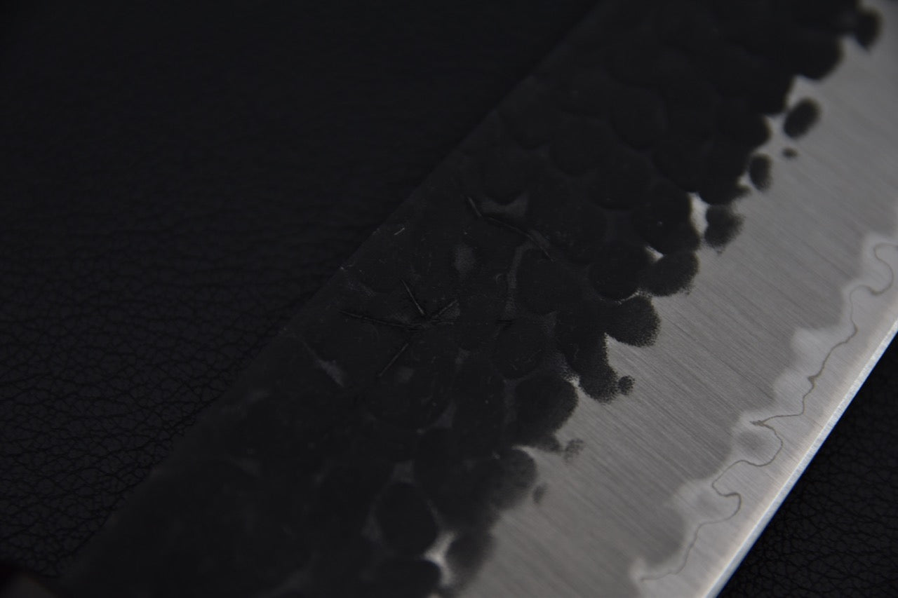 Hitohira Futana SB Kuro Tsuchime Santoku 170mm Cerisier