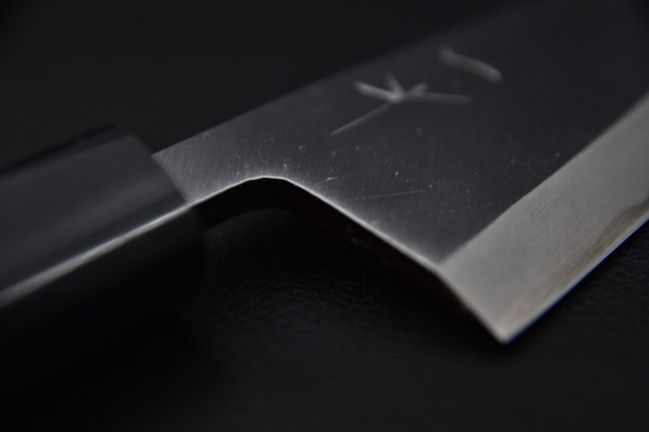 Hitohira Gorobei Shirogami #3 Deba 120mm Bois de Ho (D-Shape)