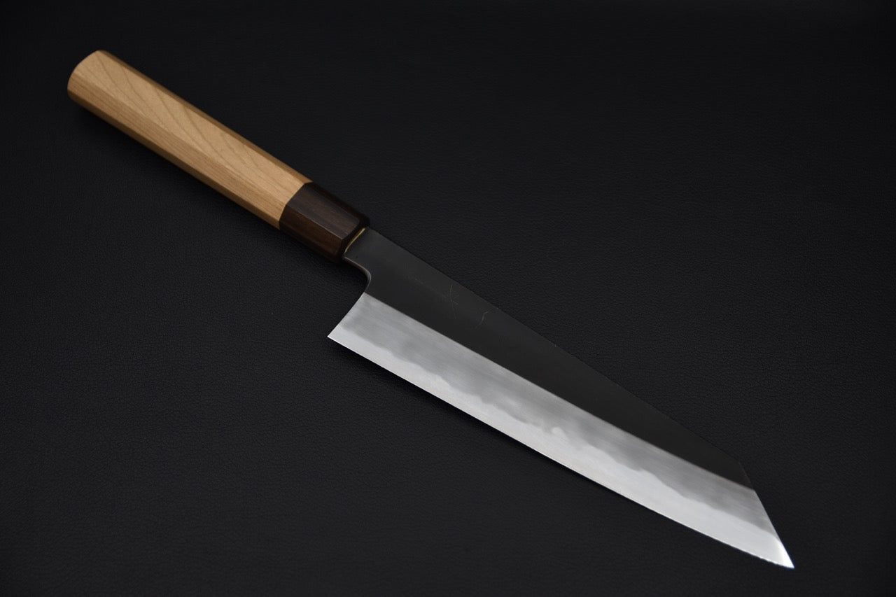 Hitohira Kikuchiyo Kyuzo Shirogami #2 Kurouchi Kiritsuke Gyuto 210mm Cerisier