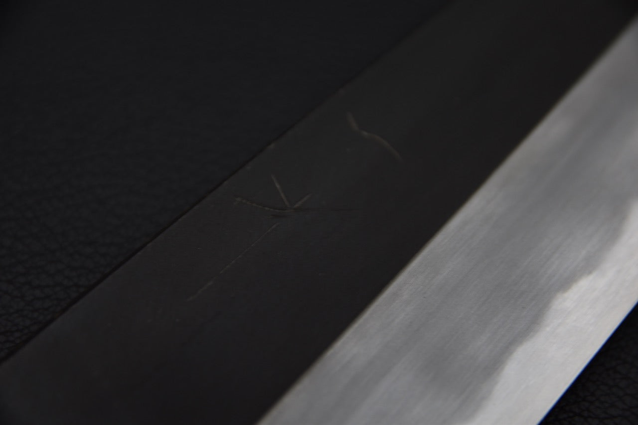 Hitohira Kikuchiyo Kyuzo Shirogami #2 Kurouchi Kiritsuke Gyuto 210mm Cerisier