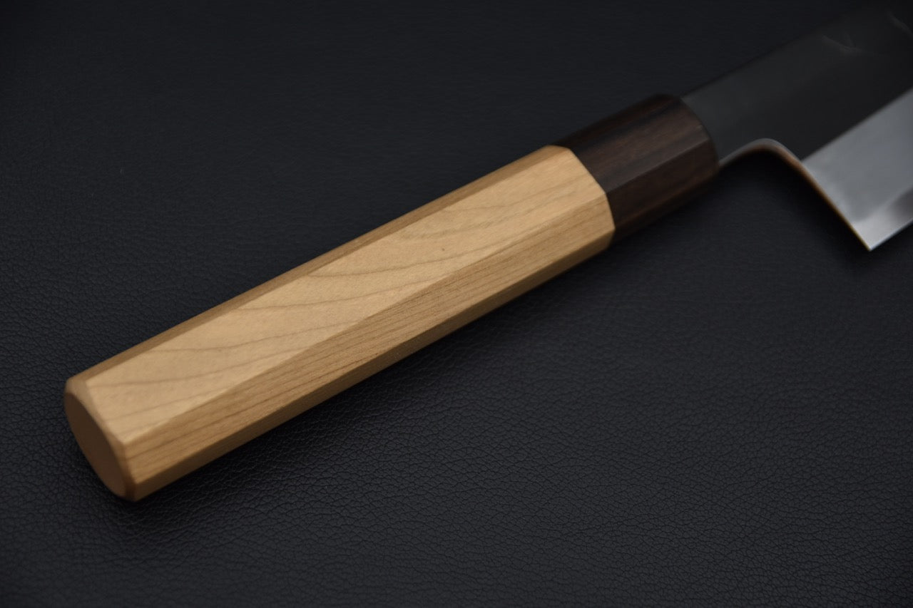 Hitohira Kikuchiyo Kyuzo Shirogami #2 Kurouchi Kiritsuke Gyuto 210mm Cerisier