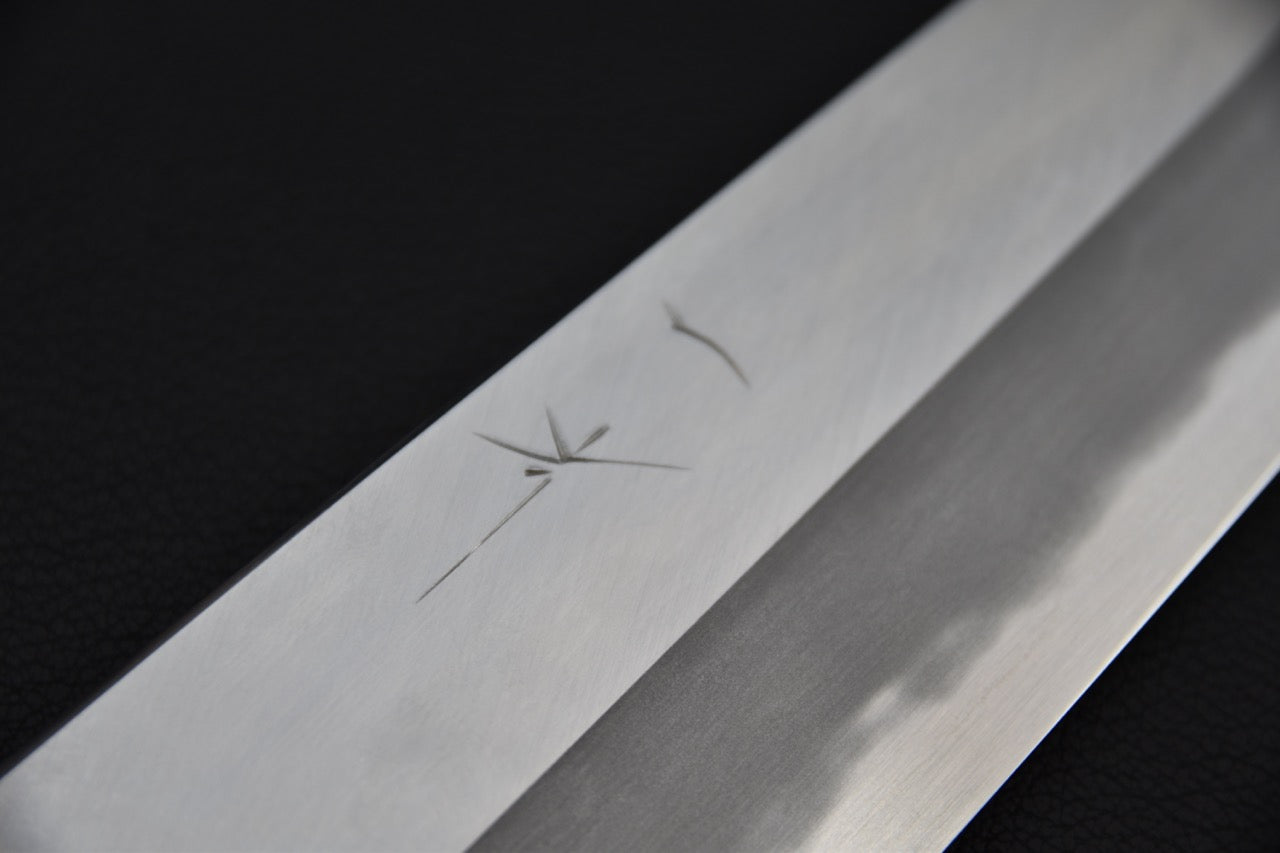 Hitohira Kikuchiyo Kyuzo Shirogami #2 Migaki Kiritsuke Gyuto 210mm