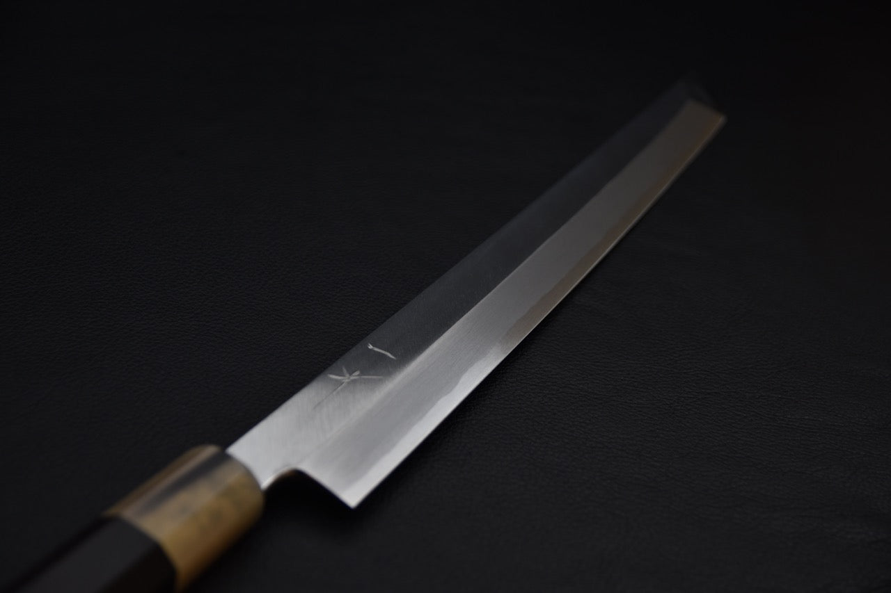 Hitohira Kikuchiyo Manzo Aogami #2 Yanagi Sakimaru 300mm (Saya) Ébène