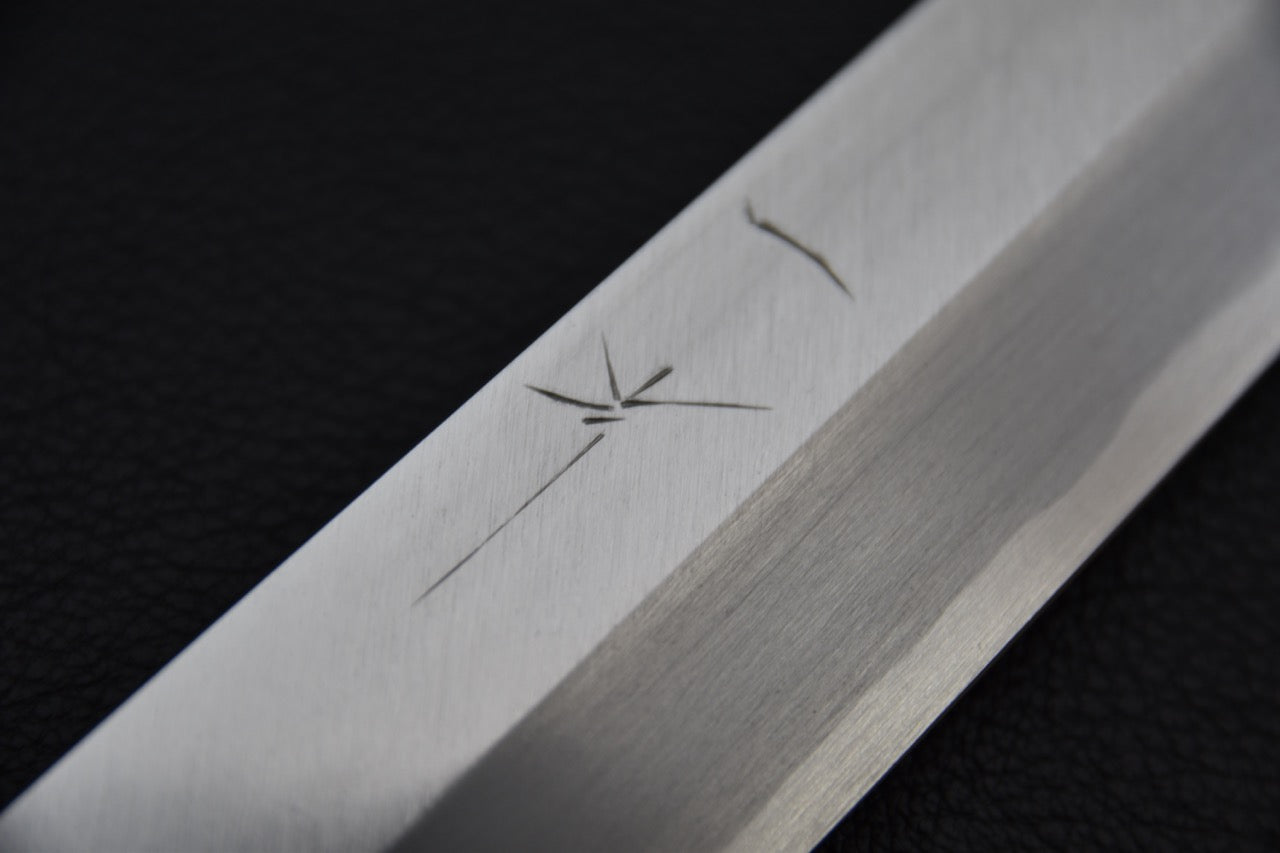 Hitohira Kikuchiyo Manzo Aogami #2 Yanagi Sakimaru 300mm (Saya) Ébène