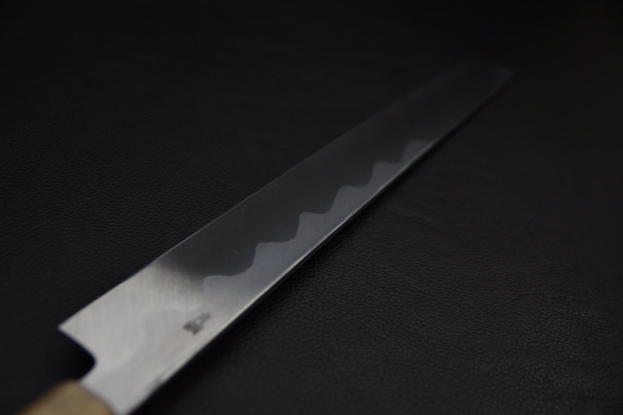 Hitohira Kikuchiyo Manzo Aogami #2 Yanagi Sakimaru 300mm (Saya) Ébène