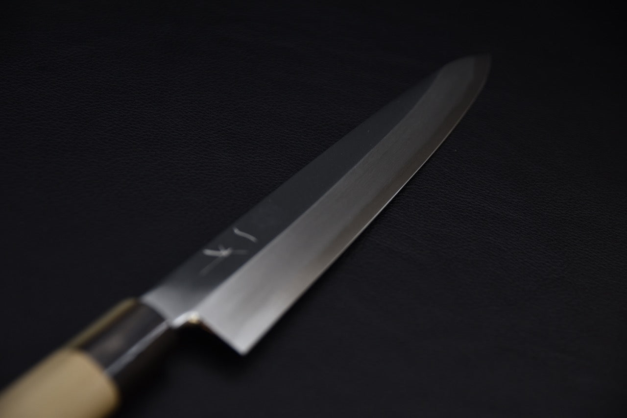 Hitohira Kikuchiyo Manzo White #3 Yanagiba 240mm Ho Wood Handle (D-Shape)