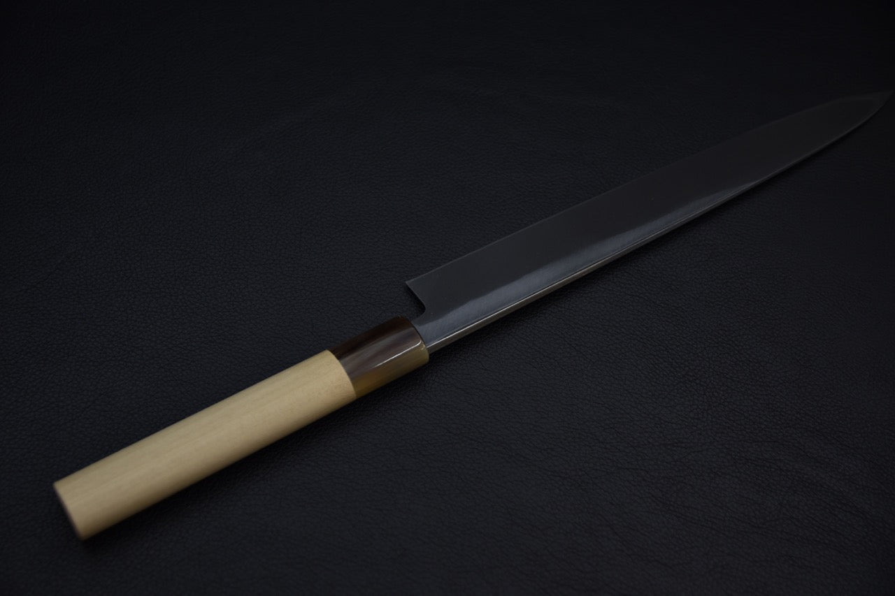 Hitohira Kikuchiyo Manzo White #3 Yanagiba 240mm Ho Wood Handle (D-Shape)