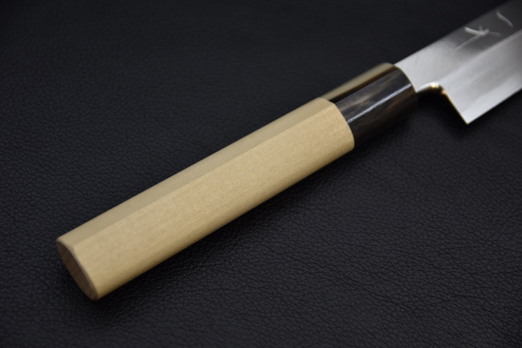 Hitohira Kikuchiyo Manzo White #3 Yanagiba 240mm Ho Wood Handle (D-Shape)