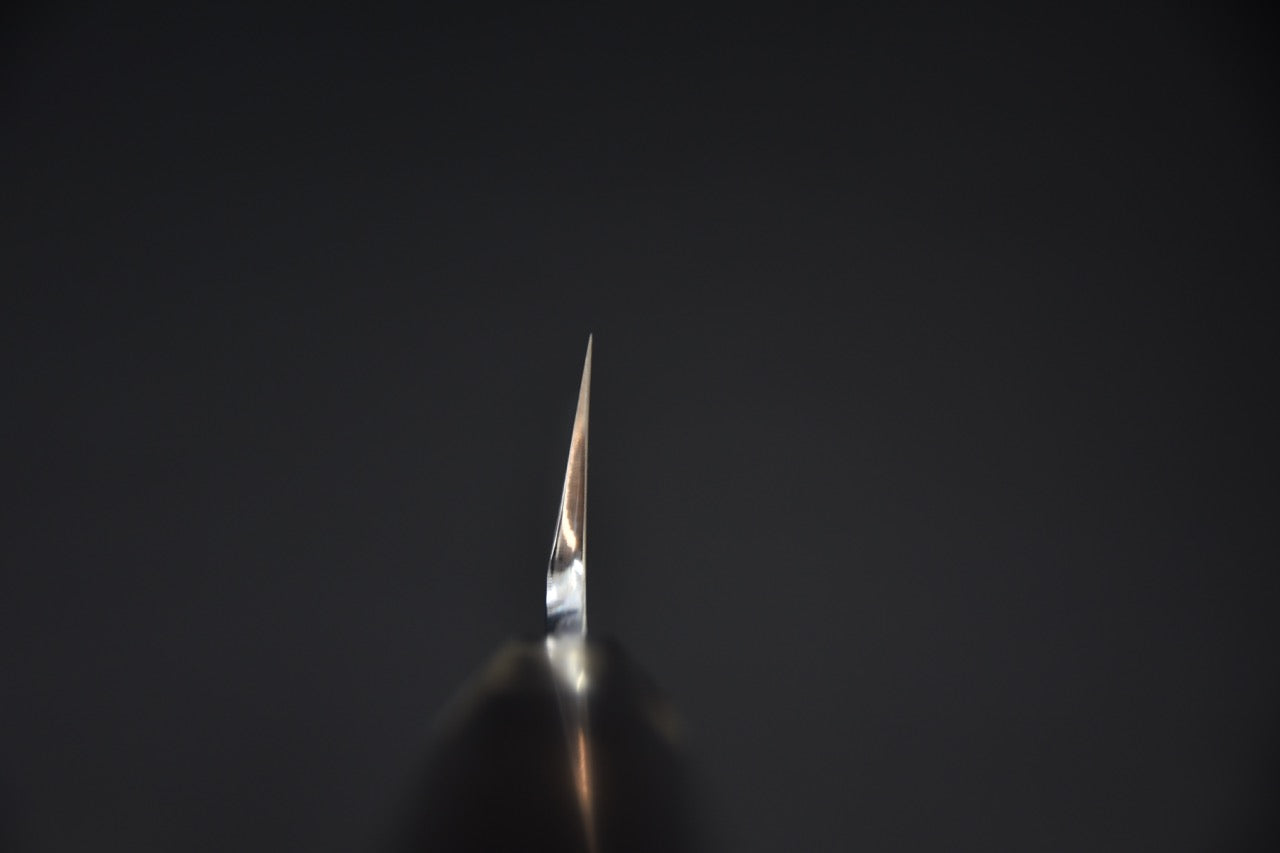 Hitohira Kikuchiyo Mosuke Enmon Shirogami #1 Kiritsuke 210mm Ebony Mirror