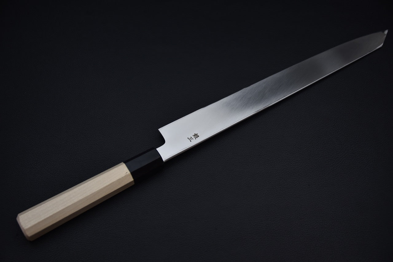 Hitohira Kikuchiyo Mosuke Ginsan Kiritsuke Yanagiba 300mm Ho