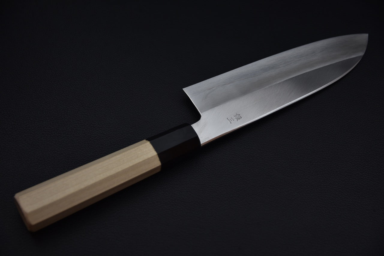 Hitohira Kikuchiyo Ren Silver #3 Santoku 180mm Ho Wood Handle