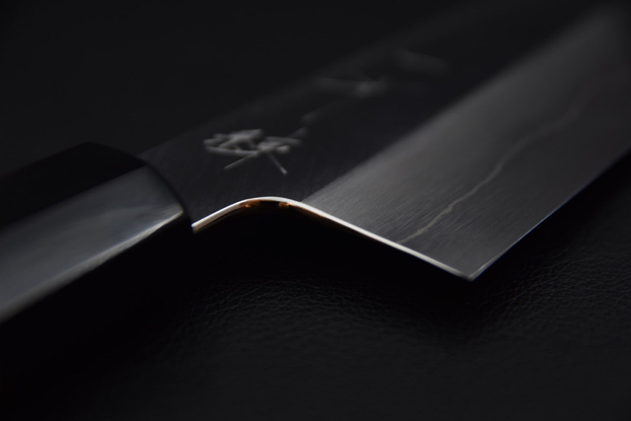 Hitohira Kikuchiyo Ren Silver #3 Santoku 180mm Ho Wood Handle