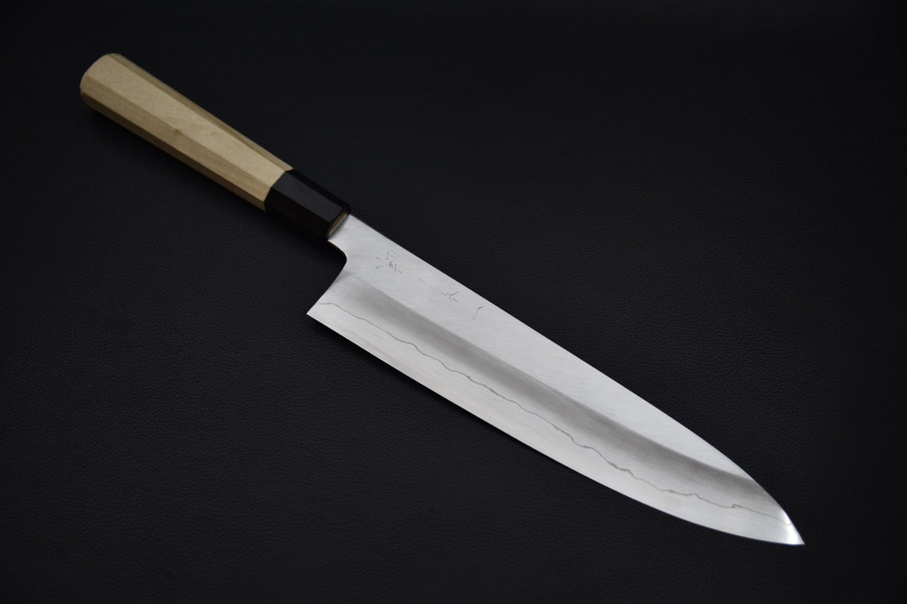 Hitohira Kikuchiyo Ren Silver #3 Gyuto 240mm Ho Wood Handle