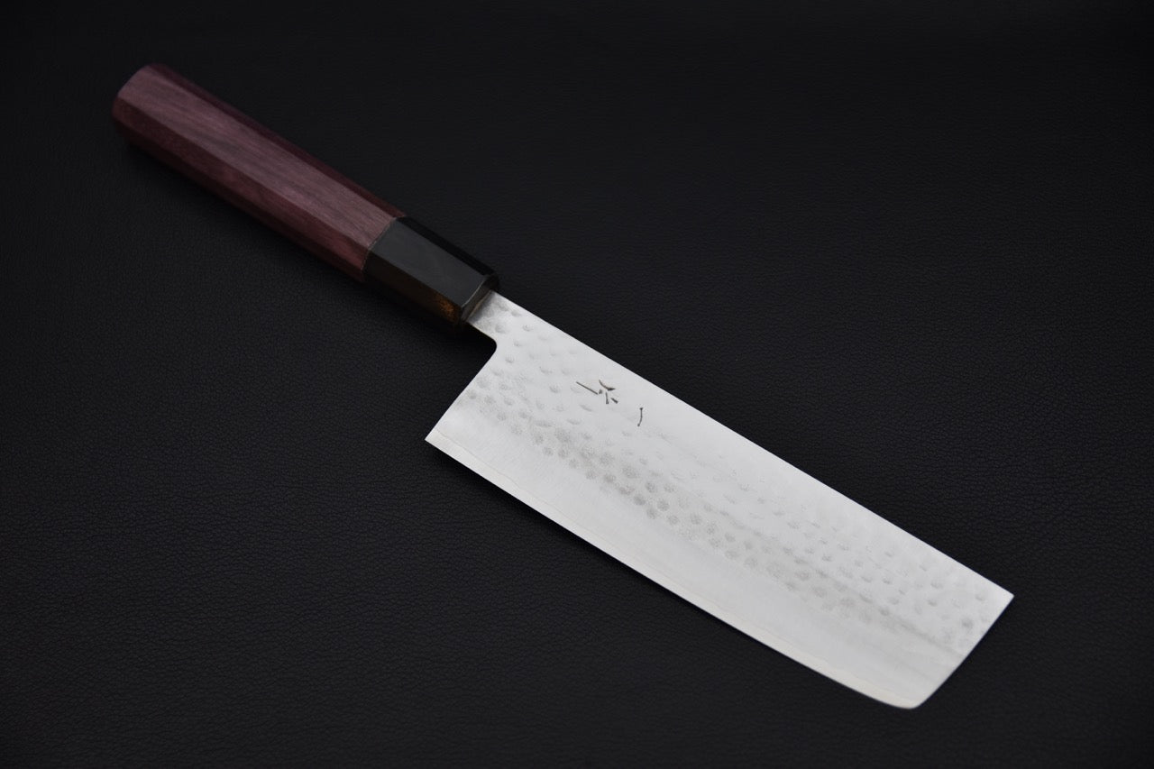 Hitohira NM Tsuchime Nakiri 165mm Bois de Coeur Violet