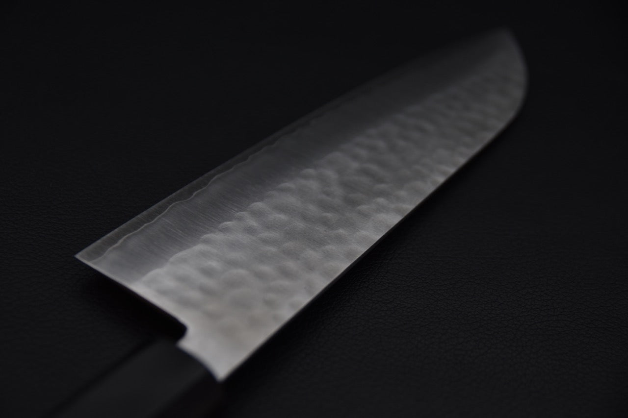 Hitohira NM Tsuchime Santoku 170mm Bois de Coeur Violet