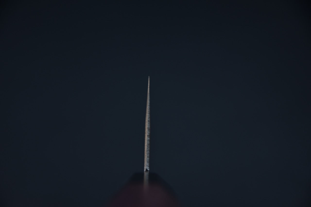 Hitohira NM Tsuchime Santoku 170mm Bois de Coeur Violet