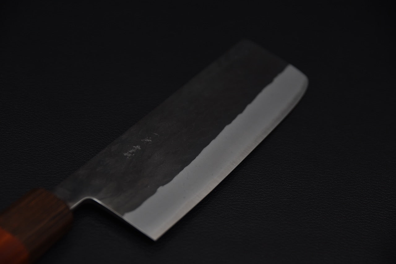 Hitohira TD Aogami #2 Kurouchi Nakiri 165mm Padouk