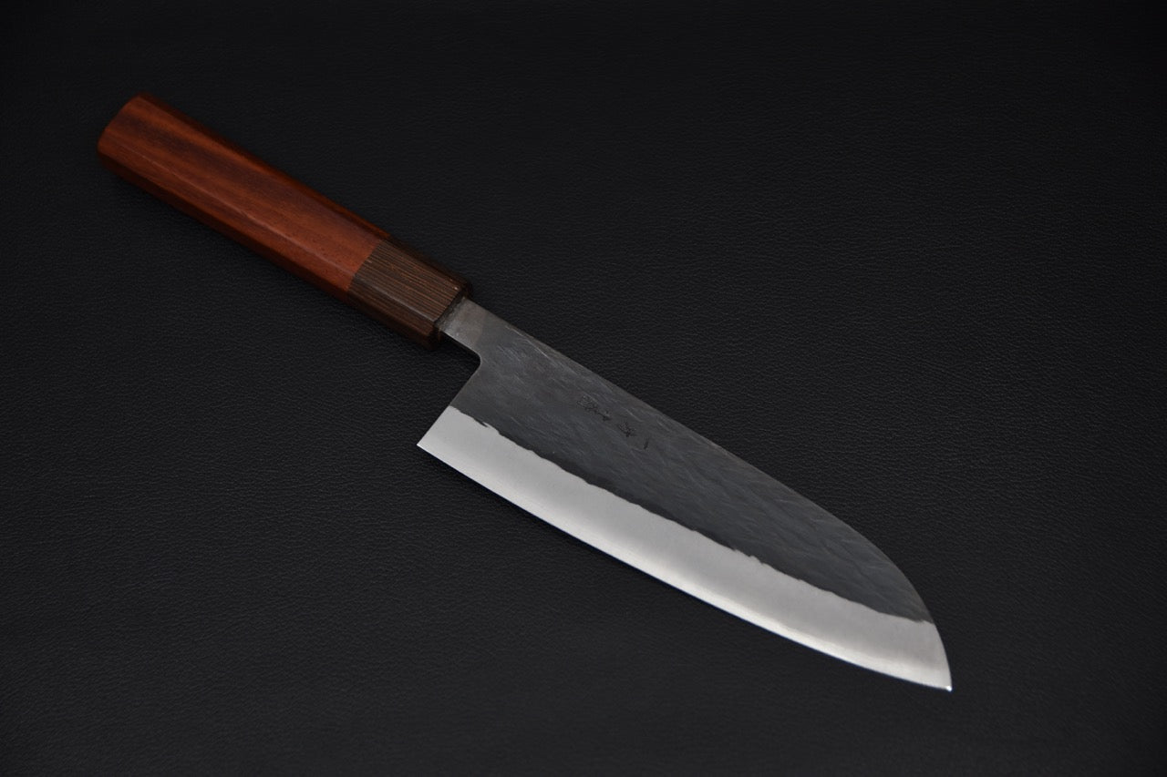 Hitohira TD Aogami #2 Kurouchi Santoku 165mm Padouk