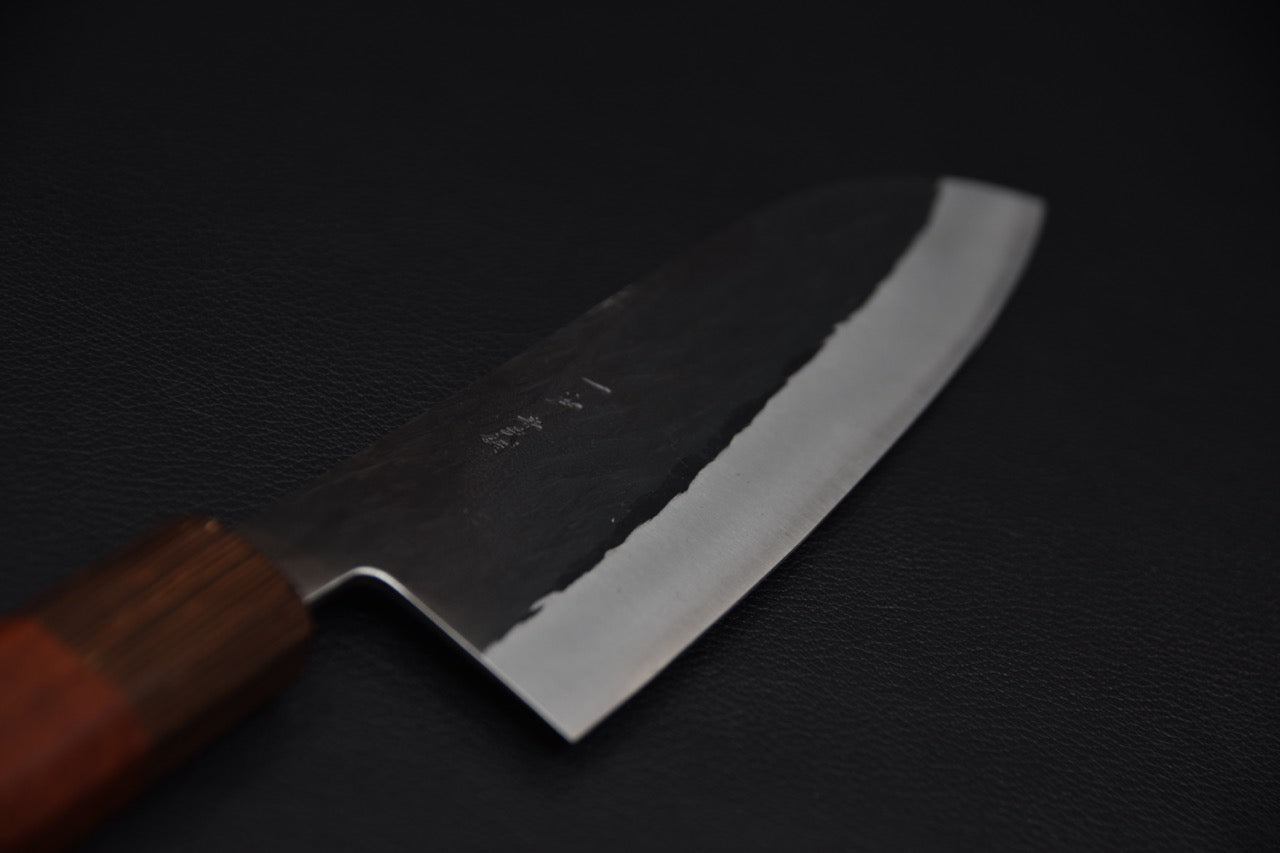 Hitohira TD Aogami #2 Kurouchi Santoku 165mm Padouk