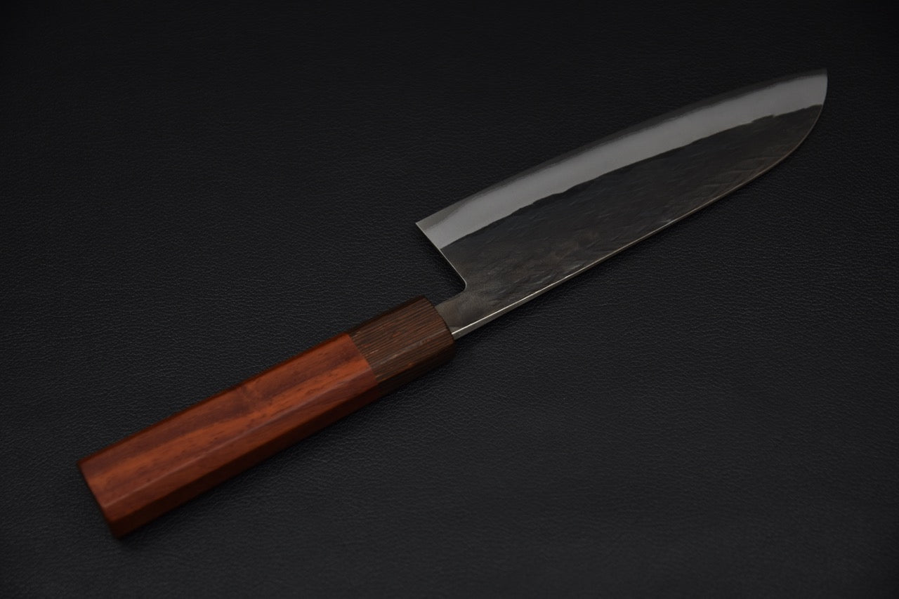 Hitohira TD Aogami #2 Kurouchi Santoku 165mm Padouk