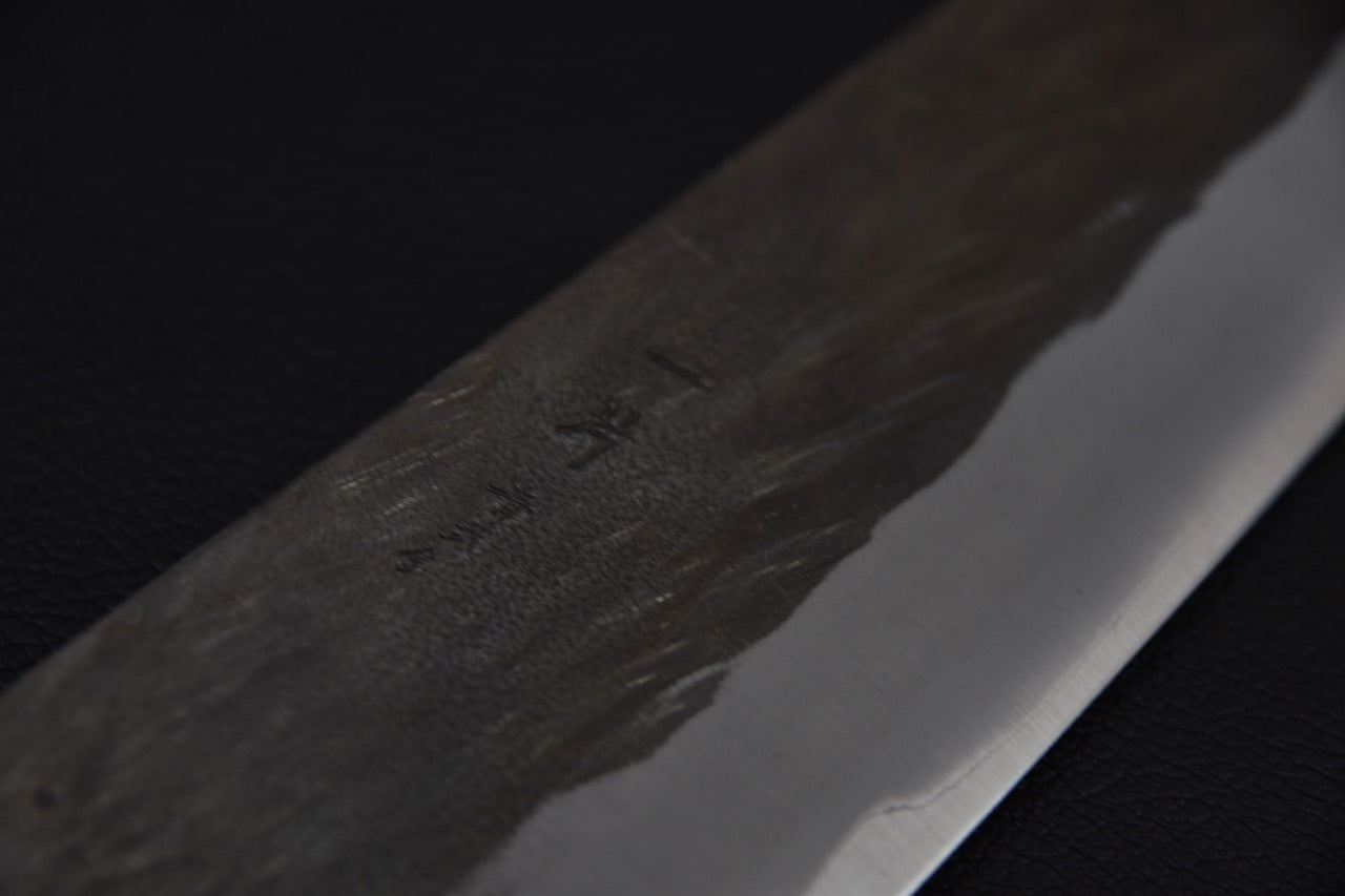 Hitohira TD Blue #2 Stainless Clad Kurouchi Gyuto 210mm Walnut