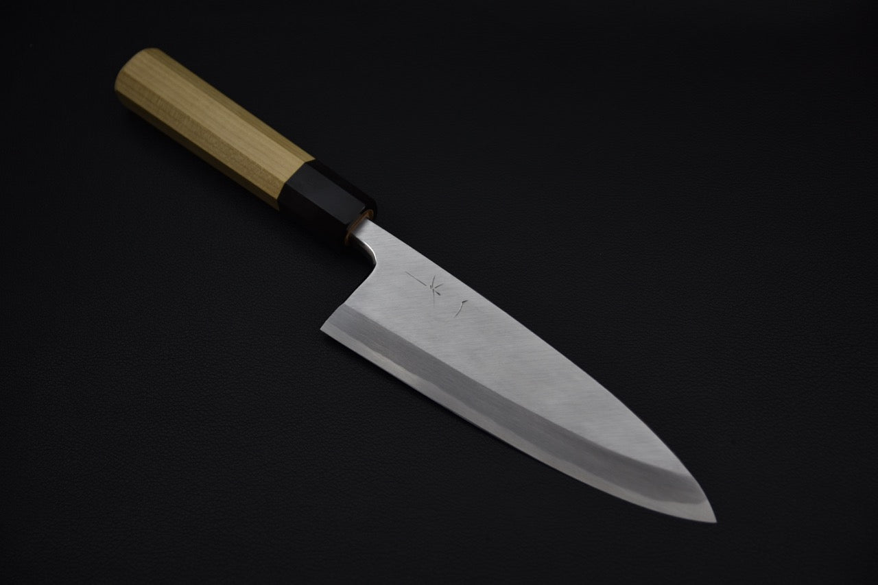 Hitohira Tanaka Manzo Shirogami #2 Deba 165mm Bois de Ho (Saya)