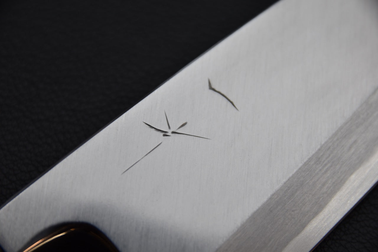 Hitohira Tanaka Manzo Shirogami #2 Deba 165mm Bois de Ho (Saya)