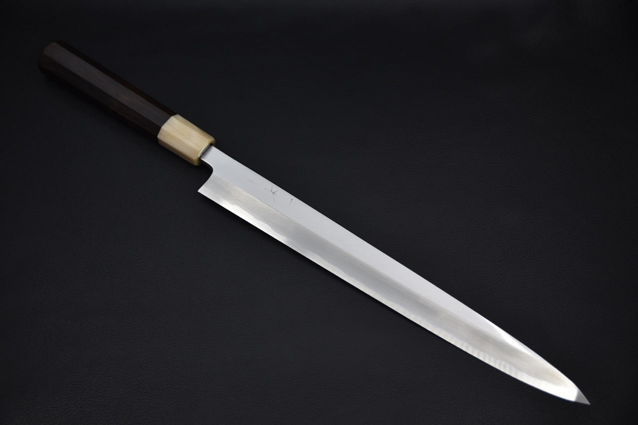 Hitohira Tanaka Manzo Shirogami #2 Yanagiba 300mm Ébène(Saya)