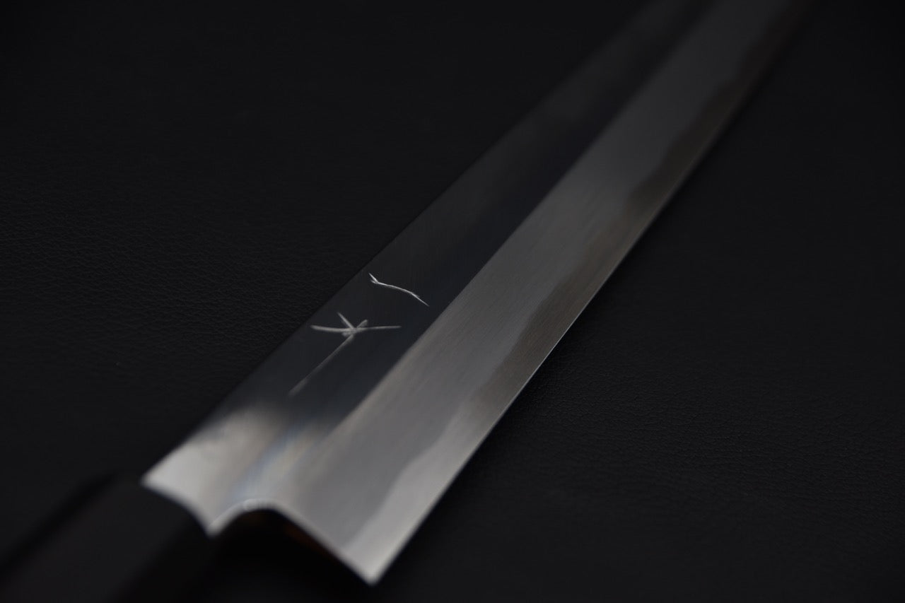 Hitohira Tanaka Mosuke Aogami #1 Kiritsuke Yanagiba 300mm Ebony (Saya)