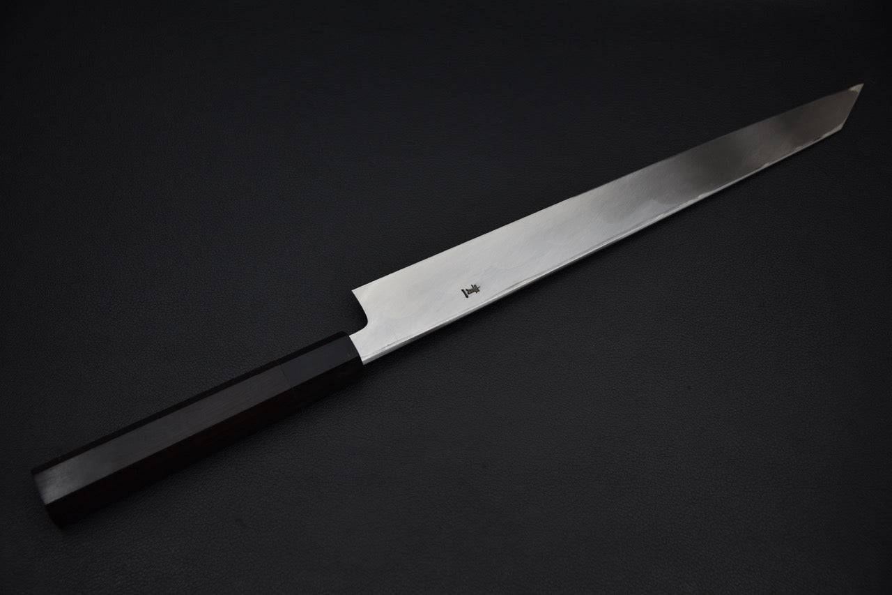 Hitohira Tanaka Mosuke Aogami #1 Kiritsuke Yanagiba 300mm Ebony (Saya)