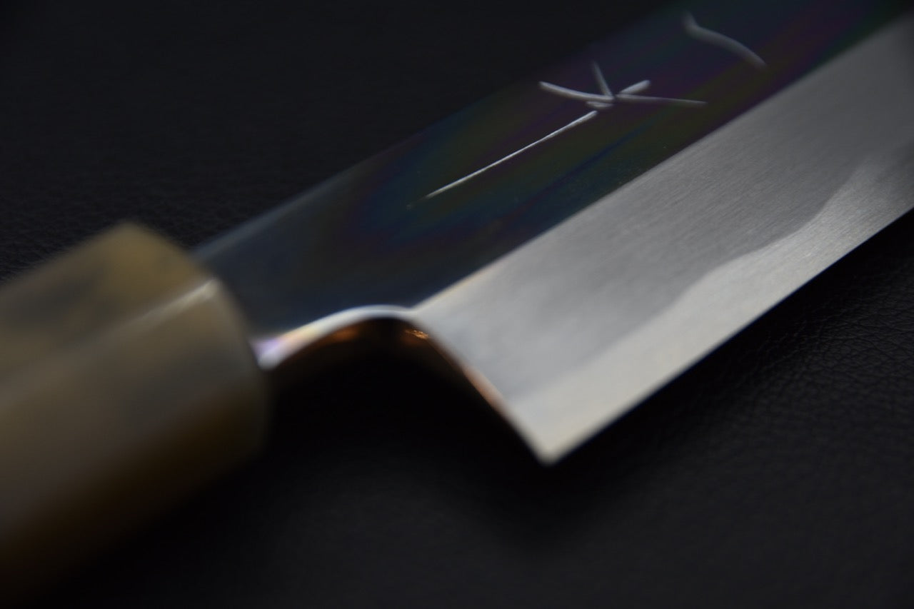 Hitohira Tanaka Mosuke Aogami #1 Yanagiba 300mm Ébène Miroir