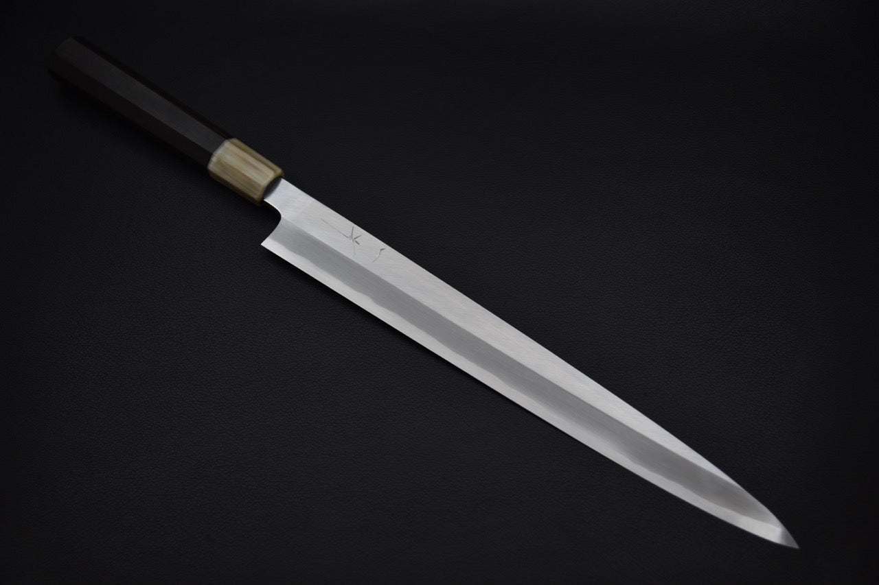 Hitohira Tanaka Mosuke Blue #1 Yanagiba 300mm Ebony Handle (Saya)