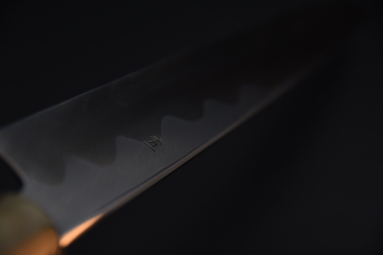 Hitohira Tanaka Mosuke Blue #1 Yanagiba 330mm Ebony Handle (Mirror Polished/ Saya)