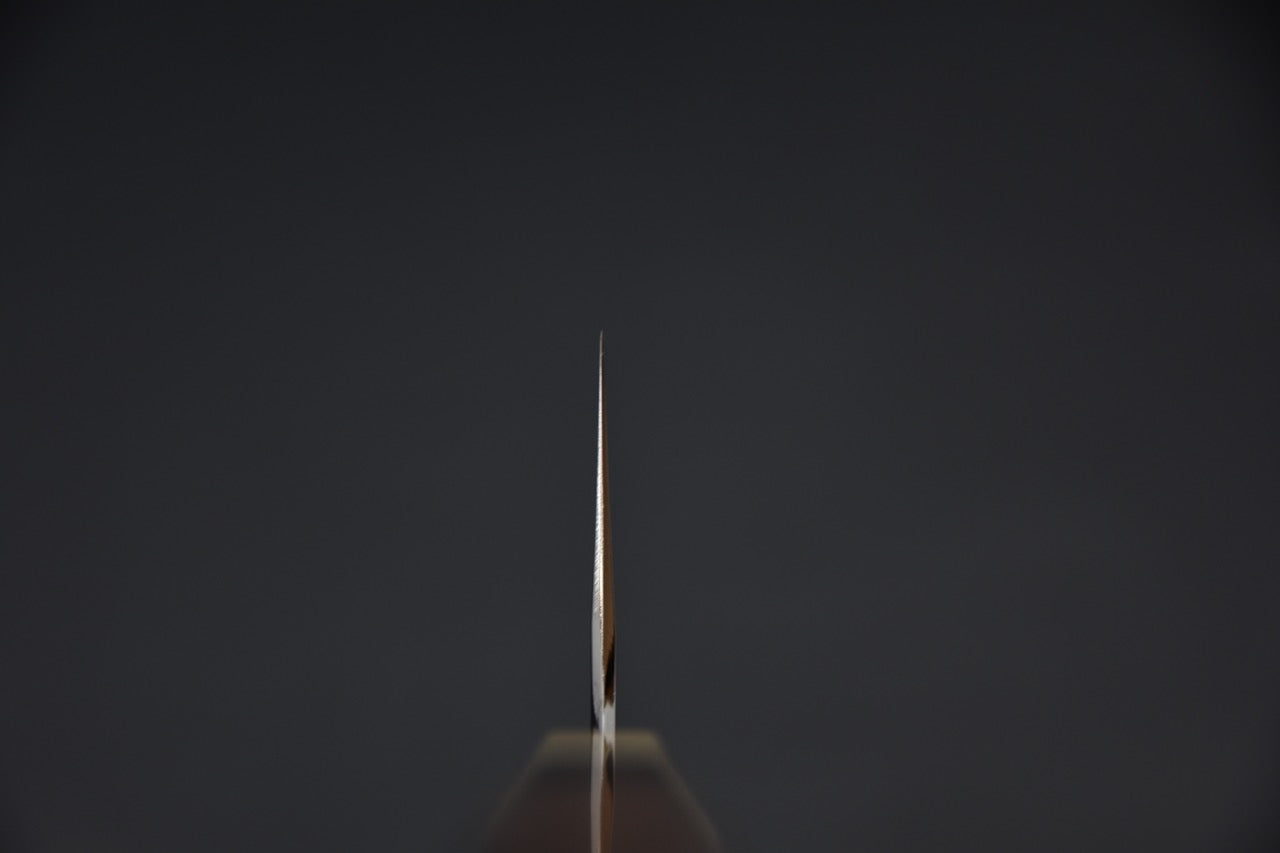 Hitohira Togashi Aogami #1 Migaki Bunka 180mm Ébène de Makassar Tahei