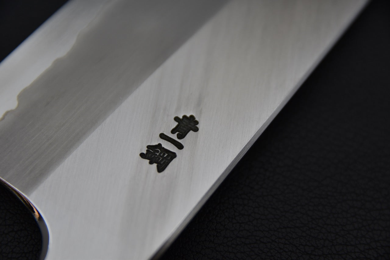 Hitohira Togashi Aogami #1 Migaki Bunka 180mm Ébène de Makassar Tahei