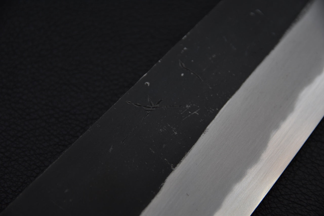 Hitohira Togashi Aogami #2 Kurouchi Kiritsuke Gyuto 240mm Cerisier