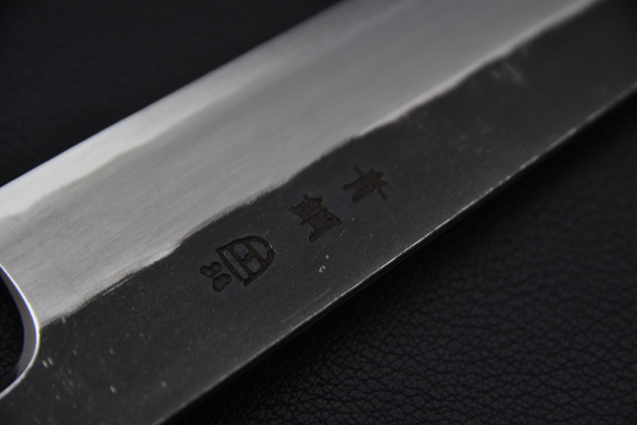Hitohira Togashi Blue #2 Kurouchi Sujihiki 270mm Cerisier et Ébène