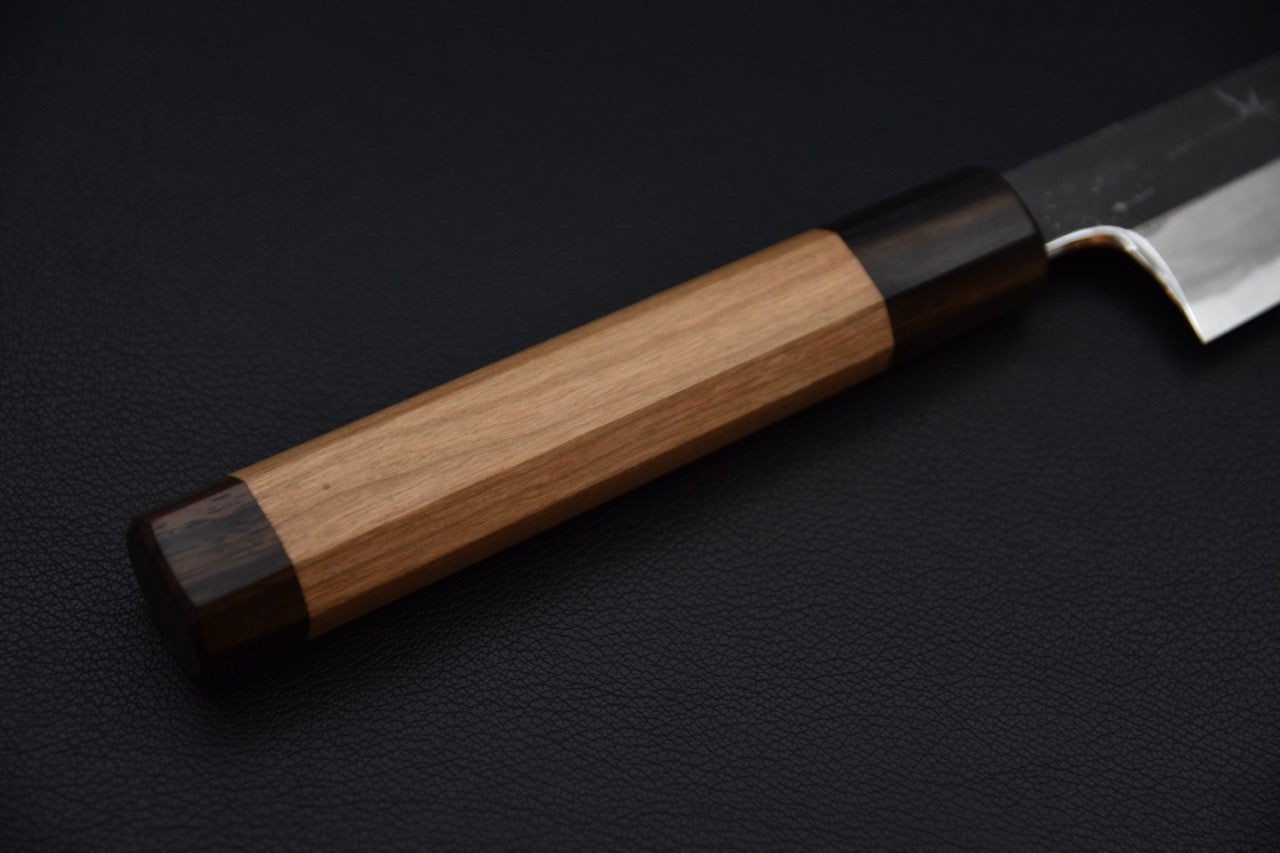 Hitohira Togashi Blue #2 Kurouchi Sujihiki 270mm Cerisier et Ébène