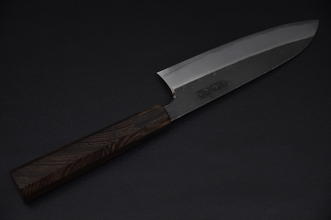 Hitohira Togashi Shirogami #2 Kurouchi Santoku Tagayasan